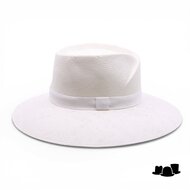 jos van dijck brede rand fedora vivien cellulose wit