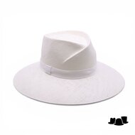 jos van dijck brede rand fedora vivien cellulose wit