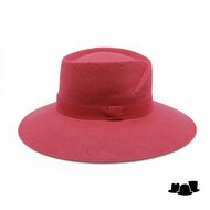 jos van dijck brede rand fedora vivien cellulose rood