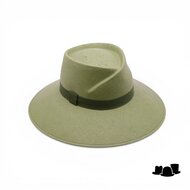 jos van dijck brede rand fedora vivien cellulose groen