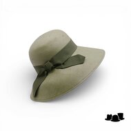 jos van dijck brede rand hoed viola cellulose groen