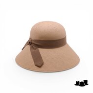 jos van dijck brede rand hoed viola cellulose camel