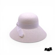 jos van dijck brede rand hoed viola cellulose wit