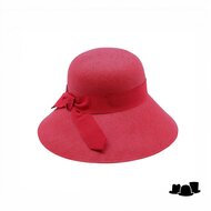 jos van dijck brede rand hoed viola cellulose rood