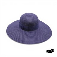 jos van dijck brede rand hoed vanessa canapa donkerblauw