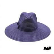 jos van dijck brede rand fedora valentina canapa donkerblauw