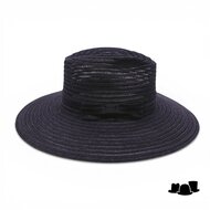 jos van dijck brede rand fedora valentina canapa zwart