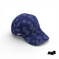 seeberger baseball cap cotton flower indigo