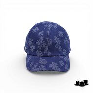 seeberger baseball cap cotton flower indigo