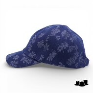 seeberger baseball cap cotton flower indigo