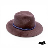 bespoke panizza fedora matera melusine sable and sapphire