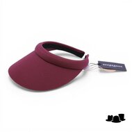 seeberger visor katoen cassis red 