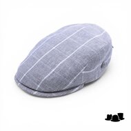 city sport ivy pet 92 linnenmix blok grijs lichtblauw 