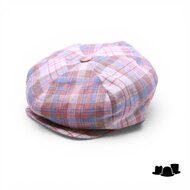 city sport ballonpet linnen tartan multicolour peach