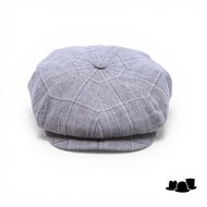 city sport 420 ballonpet linnenmix blok ruit grijs