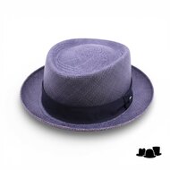 vintimilla pork pie panama denim blauw