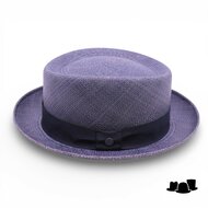vintimilla pork pie panama denim blauw