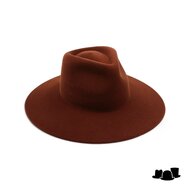 weba hats fedora 9100 velourvilt cognac