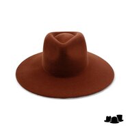 weba hats fedora 9100 velourvilt cognac