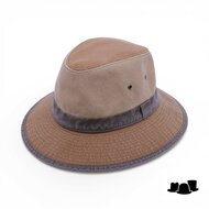 crambes safari outdoor hoed katoen threecol ecaille beige kaki