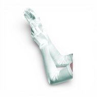 gala handschoenen cubanita satijn licht mint