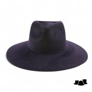 weba hats fedora 9100 velourvilt marine blauw