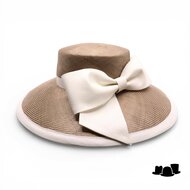 whiteley occasion hat wide brim parasisal charlotte biscuit and ivory
