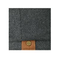 stetson hatteras newsboy cap silk visgraat dark grey 