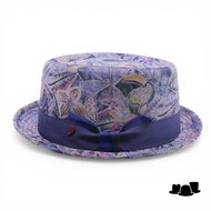 alfonso deste pork pie katoen paisley mood blauw