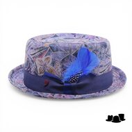 alfonso deste pork pie katoen paisley mood blauw