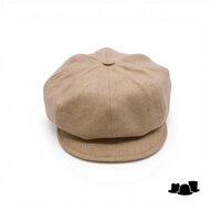 alfonso deste ballonpet krizia zijde en suede licht mosterd