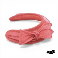 maddox occasion haarband sinamay en buntal coral