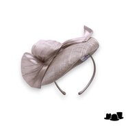 maddox fascinator dopje 160 loops sinamay buntal almond
