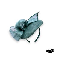 maddox fascinator dopje 160 loops sinamay buntal bottle green