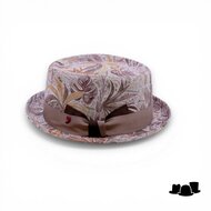 alfonso deste pork pie katoen paisley mood bruin
