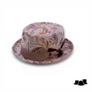alfonso deste pork pie katoen paisley mood bruin