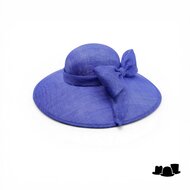 maddox occasion hat 167 ronde bol asymmetric sinamay bow cobalt