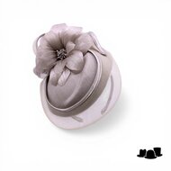 maddox fascinator 179 dopje  sinamay buntal crine almond