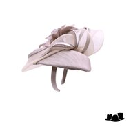 maddox fascinator 179 dopje  sinamay buntal crine almond