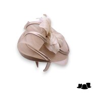 maddox fascinator 179 dopje  sinamay buntal crine champagne