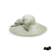 maddox occasion hat 167 ronde bol asymmetric sinamay bow sage