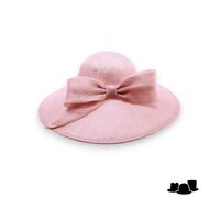 maddox occasion hat 167 ronde bol asymmetric sinamay bow oyster