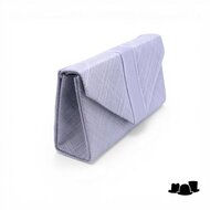 maddox korte handtas sinamay en satijn bluebell