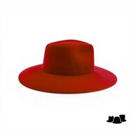 weba hats fedora 9100 velourvilt tizian rood