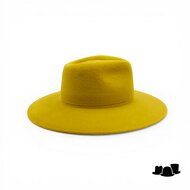 weba hats fedora 9100 velourvilt ambergeel