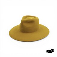 weba hats fedora 9100 velourvilt ambergeel