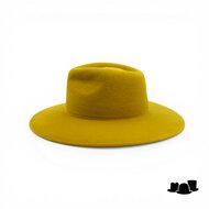 weba hats fedora 9100 velourvilt ambergeel