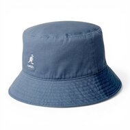 kangol bucket hat washed cotton denim blue