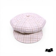 jos van dijck ballonpet alis99 katoen pastel beige check