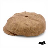 alfonso deste ballonpet krizia linnen visgraat golden brown